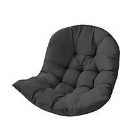Livingandhome Egg Chair Seat Cushions - Black