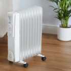 Neo 9 Fin White Electric Oil Filled Radiator
