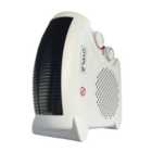 Oypla 2kW 2000W Portable Electric Fan Silent Floor Heater Hot & Cold