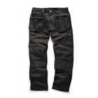 Scruffs WORKER PLUS Black Work Trousers with Holster Pockets Trade Hardwearing - 30in Waist - 30in Leg - Short