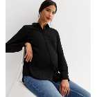 Maternity Black Long Sleeve Shirt