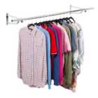 5ft Garment Clothes Rail In Chrome Plated