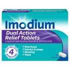 Imodium Dual Action Relief Tablets, 6s