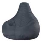 Veeva Recliner Indoor Outdoor Bean Bag Slate Grey Bean Bag Chair