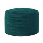 icon Frankie Corduroy Bean Bag Pouffe Teal Green Large Cord Footstools