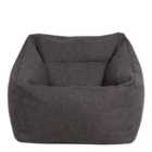 icon Oslo Woven Bean Bag Chair Charcoal Grey Armchair Bean Bags