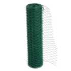 simpa 0.6M x 25M Green PVC Coated Galvanised Steel Wire Garden Fencing