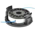 SPARES2GO Spool Line and Cover compatible with Spear & Jackson GT450 GT600 Strimmer Trimmer (5m, 1.5mm)