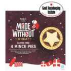 M&S Made Without 4 Mince Pies 249g