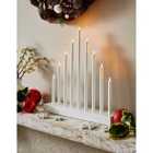 Robert Dyas 9-LED Christmas Candle Bridge - White