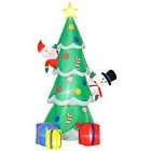 Bon Noel 2.1m Christmas Inflatable Tree LED Lighted Indoor Outdoor Decoration