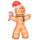 Bon Noel 2.4m Inflatable Christmas Gingerbread Man with LED Lights