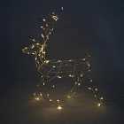 Christmas Workshop 110 LED Light Up Prancing Reindeer - Warm White