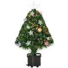 Bon Noel 2Ft Prelit Artificial Tabletop Christmas Tree with Led Light And Pot