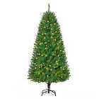 Bon Noel 6ft Green Pre-Lit Artificial Christmas Tree with 200 Warm White LED Lights