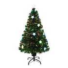 Bon Noel 4ft Green Pre-Lit Artificial Christmas Tree with Star LED Lights