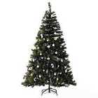 Bon Noel 6ft Green Pre-Lit Artificial Christmas Tree with Various Ornaments