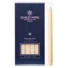 Charles Farris Ivory Taper Dinner Candle, 12 Pack