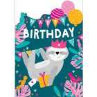Kid's Sloth Birthday Card