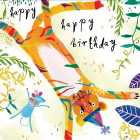 Lion & Mouse Birthday Card