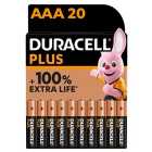 Duracell Plus AAA Alkaline Batteries LR03 20 per pack