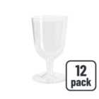 Transparent Plastic 150ml Wine Glasses 12 per pack