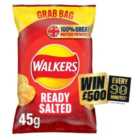 Walkers Ready Salted Crisps 45g