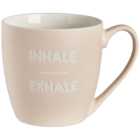 Wilko 'Exhale' Slogan Mug