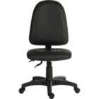 Teknik Ergo Twin Faux Leather Office Chair Black