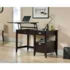 Teknik Sit Stand Home Office Desk Jamocha Wood