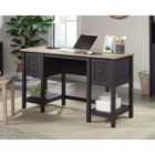Teknik Shaker Style Home Office Desk Raven Oak Effect