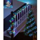 720 LED Christmas Cluster Lights Multi-coloured Multi Action Timer Lights 9.3M