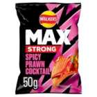 Walkers Max Strong Fiery Prawn Cocktail Crisps 50g