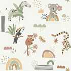 Holden Decor Abstract Animals Sage/Beige Wallpaper