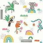 Holden Decor Abstract Animals Multi Wallpaper