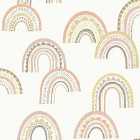 Holden Decor Boho Rainbow Blush/Orange Wallpaper