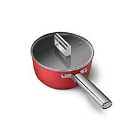 Smeg 50S Style 20cm Saucepan with Lid - Red