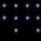 Robert Dyas LED Snowflake Curtain Light - White