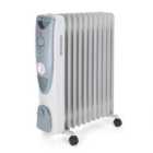2500W Oil Filled Radiator With 11 Fins - Grey