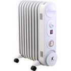 Mylek Oil Filled Radiator/Electric Heater 2Kw - White