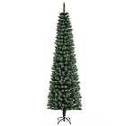 Bon Noel 6.5ft Light Frosted Green Slim Artificial Christmas Tree