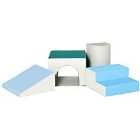 Jouet Kids 4 Piece Soft Foam Puzzle Play Blocks Set - Light Grey/Blue/Green