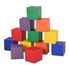 Jouet Kids 12 Piece PU Soft Play Blocks for Building & Stacking - Multi