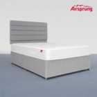 Airsprung Ultra Firm Mattress With Silver Divan