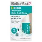 Better You Vitamin D 4000 IU Oral Spray, 15ml