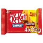 Kit Kat Chunky Caramel Milk Chocolate Bar 4 x 35g