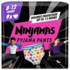 Pampers Ninjamas Pyjama Pants Girls, 9 Pyjama Pants, 8-12 Years, 27-43kg 9 per pack