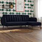 Brittany Linen Corner sofa bed