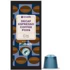 Ocado Espresso Decaf Coffee Pods 10 per pack