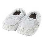 Warmies Microwavable Slippers - Marshmallow Grey